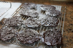 The underside - after successful chocolate redistribution. 